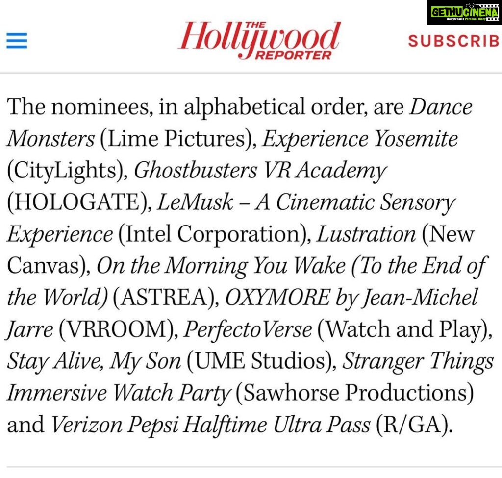 A. R. Rahman Instagram - @lemuskxperience nominated 😍 @producersguild #hollywood Los Angeles, California