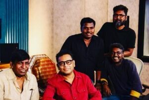 A. R. Rahman Instagram - Recorded a song with our  Vaigai Puyal  Vadivelu ..He made us laugh throughout and made our session very memorable! 
#mariselvaraj and the #Mamannan team