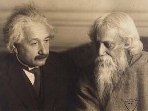 A. R. Rahman Instagram - Rabindranath Tagore and Albert Einstein met for the first time during Tagore’s second visit to Germany in mid-1926. They had a short exchange of letters that expressed Einstein’s respect for Tagore,and met again in Einstein’s house in Caputh near Berlin on July 14, 1930