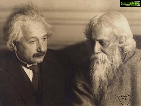 A. R. Rahman Instagram - Rabindranath Tagore and Albert Einstein met for the first time during Tagore’s second visit to Germany in mid-1926. They had a short exchange of letters that expressed Einstein’s respect for Tagore,and met again in Einstein’s house in Caputh near Berlin on July 14, 1930 History of mystery