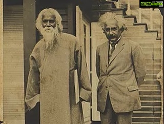 A. R. Rahman Instagram - Rabindranath Tagore and Albert Einstein met for the first time during Tagore’s second visit to Germany in mid-1926. They had a short exchange of letters that expressed Einstein’s respect for Tagore,and met again in Einstein’s house in Caputh near Berlin on July 14, 1930 History of mystery