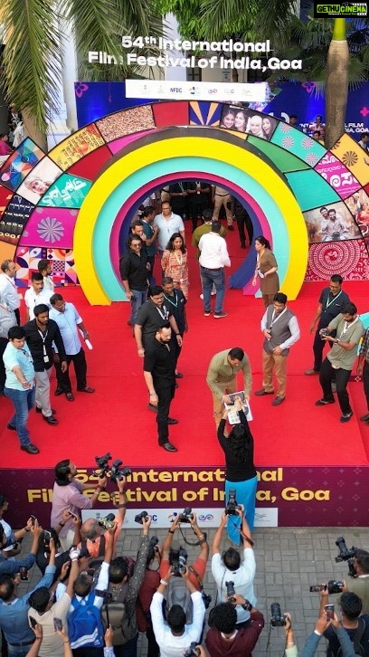 A. R. Rahman Instagram - It felt like the moon descended onto the red carpet of #IFFI54 yesterday, casting its radiant glow on the atmosphere! Feast your eyes on glimpses from yesterday—a dazzling start to this magical festival!
