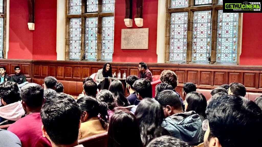 A. R. Rahman Instagram - At the @theoxfordunion answering deep and thoughtful questions! Oxford University, the United Kingdom