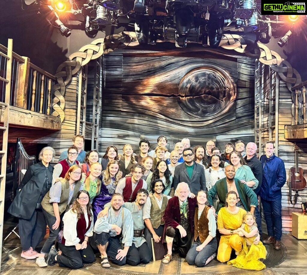 A. R. Rahman Instagram - With the multi talented cast of #lotrMusical at the watermill theatre ..#Newbury ..testament to human talent ..#Ai busters!