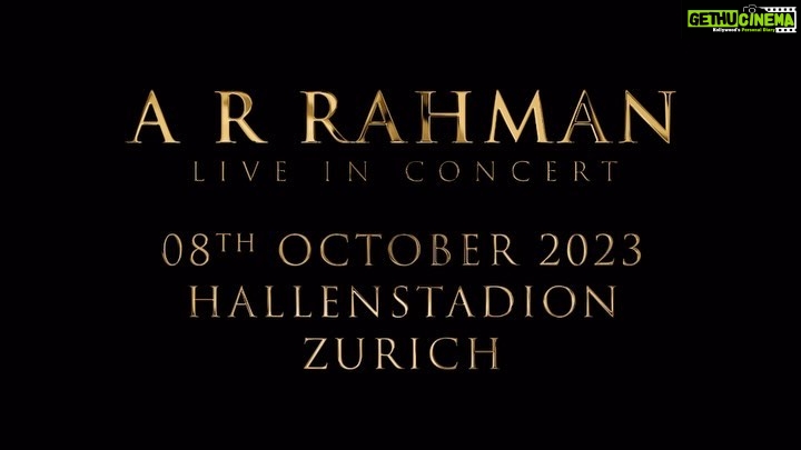 A. R. Rahman Instagram - Dear friends in Zurich, thank you for filling up the first show with all your love. We are now adding a second show with all your favourite hits from albums like Taal, Rangeela, Yuva, Roja, Rockstar, Dil Se, Highway, Tamasha and so many more! Book your tickets now at: https://www.ticketcorner.ch/artist/ar-rahman/a-r-rahmans-taal-3500259/ @thaalammediaofficial Switzerland