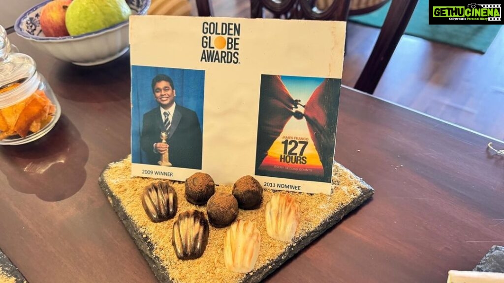 A. R. Rahman Instagram - Thank you @tajcidadedegoa ..too old to eat this 😍 IFFI Goa