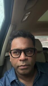 A. R. Rahman Instagram - Live chat and a rainy drive