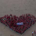 Aadhi Pinisetty Instagram - Hearts united for World Heart Day at Marina Beach, Chennai ♥️ #HealthyHearts #WorldHeartDay #Awareness