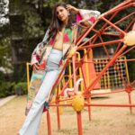 Aahana Kumra Instagram - The world is my playground 🫶💕☀️🤸‍♀️🌸🧿🌧️👙 Photography : @yashjangidphotography Creative director : @abhimanyusinghtomarr Styling : @juhi.ali Make up and hair : @omsenmakeup Location : @theclubmumbai #autumnleaves . . #monday #mondaymotivation #aahanakumra #photoshoot #photooftheday #photography #portraitphotography
