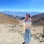 Aahana Kumra Instagram - Julley 🇮🇳⛰️🫶❄️🫡💕🏍️☀️🌾🙌 From Khar-Dung La and Chang La pass!! What a journey this has been! 🏍️🧿 Khas dung la pass - 17982 ft Chang la pass - 17688 ft Perhaps my most exciting moments. Tried not to jump too much because - less oxygen! 😼👹And def can’t not acknowledge the labour that I saw working on making the roads for us. 👏🫶We gave them water and food on the way up to the pass. And the soldiers who are posted at pass. 🙏🇮🇳Enduring this cold and bright sun! 👍🫰They were the Maratha regiment and we spoke to them in Marathi! Imagine Siachen base camp is 164 kms from here! And our jawans are posted there! Here’s Hoping I get to go there one day! 🙏🫡🇮🇳☀️❄️⛰️ until then cherishing memories and praying for their health and well being🫶👍🧿🙏⛰️❄️💕 Jacket : @superdryindia #leh #julley #khardungla . . . . #lehdiaries #friyay #changlapass #changla #topoftheworld #khardunglapass #khardunglapass_highest_motorable_road_in_the_world #aahanakumra #solofemaletraveler Khardung La