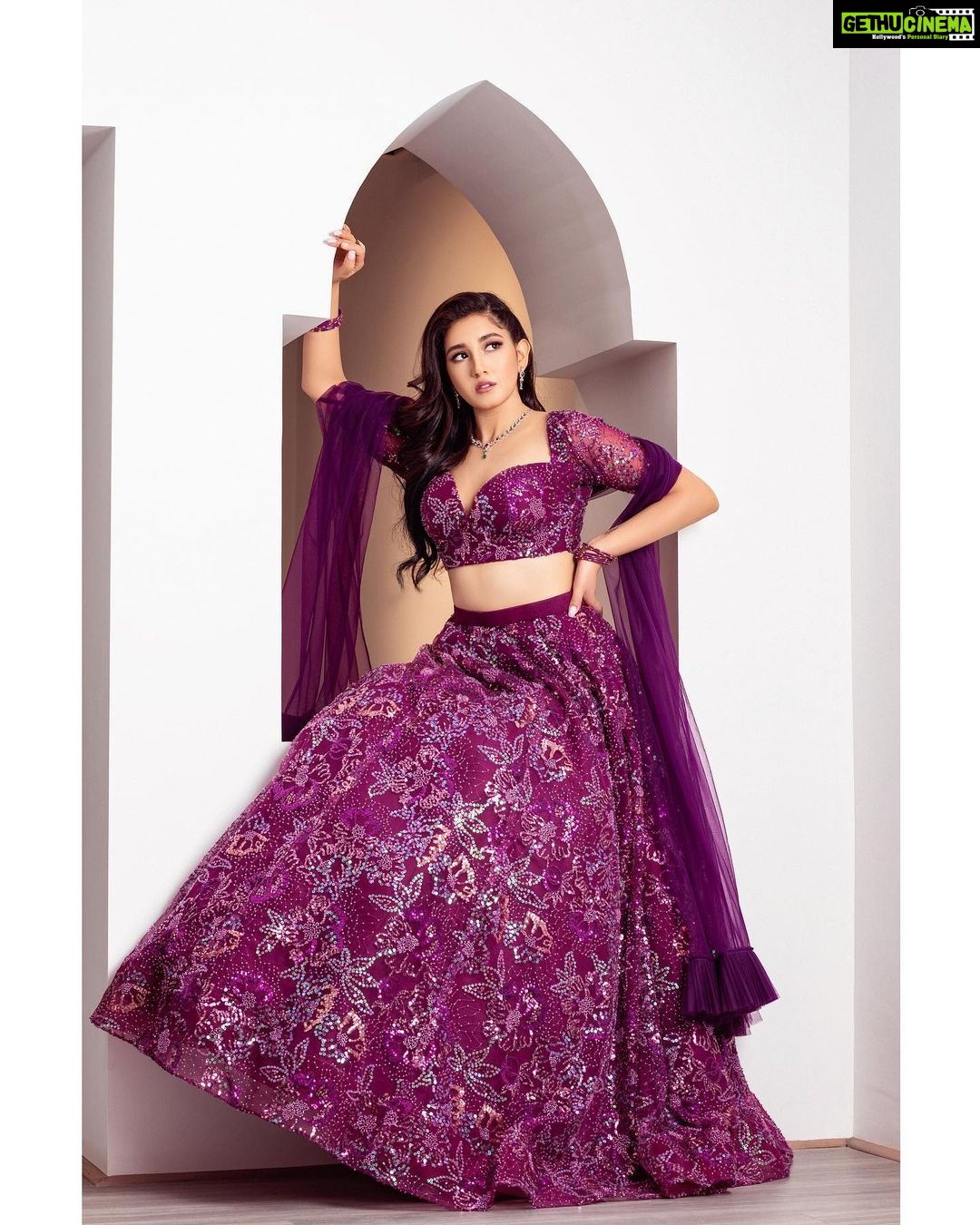 Aanchal Sharma Instagram - I purple you 💜 . . 📸 @rijan_satyal Clad in @manis_rai HMUA @sunii_makeup_artist @hairartist.durga