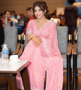 Aanchal Sharma Instagram - Attachment: 7images 🌸

Thank you @manis_rai for this beautiful sari, jewellery by @sbd_nepal
Lens @keshab.photography 
HMUA @shrushaa @binjeeta_hairstylist