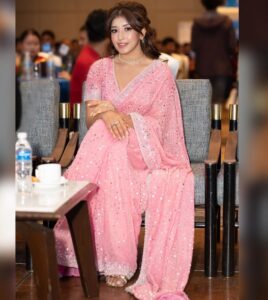 Aanchal Sharma Instagram - Attachment: 7images 🌸

Thank you @manis_rai for this beautiful sari, jewellery by @sbd_nepal
Lens @keshab.photography 
HMUA @shrushaa @binjeeta_hairstylist