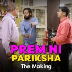 Aarohi Patel Instagram - So this is how the much loved scene between @malhar028 and @jariwalladarshan was made! Watch all the behind the scene fun here and the film in theatres near you 🤍 Book your tickets now (Link in bio) #AumMangalamSinglem