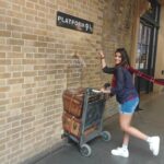 Aarohi Patel Instagram – Here I come, Hogwarts 🏰🪄 Bye bye muggles 👋🏻 Platform 9¾, King’s Cross Station, London