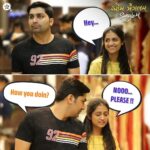 Aarohi Patel Instagram - "Nooo...please!" Because khatar chhod ma nakhay, jhaad thai gaya pachi na nakhvanu hoy 😂 (P.S. Keeping last one blank for you all to make your own memes and tag us 😍) #AumMangalamSinglem in cinemas! Book your tickets now (Link in bio)