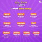 Aarohi Patel Instagram - We’re entering into the 3rd week !!✨✨ Thank you so much for the support ! People who haven’t watched the film yet, here are the show timings, people who have already watched the film, let us know what did you like the most about the film in the comment box !!