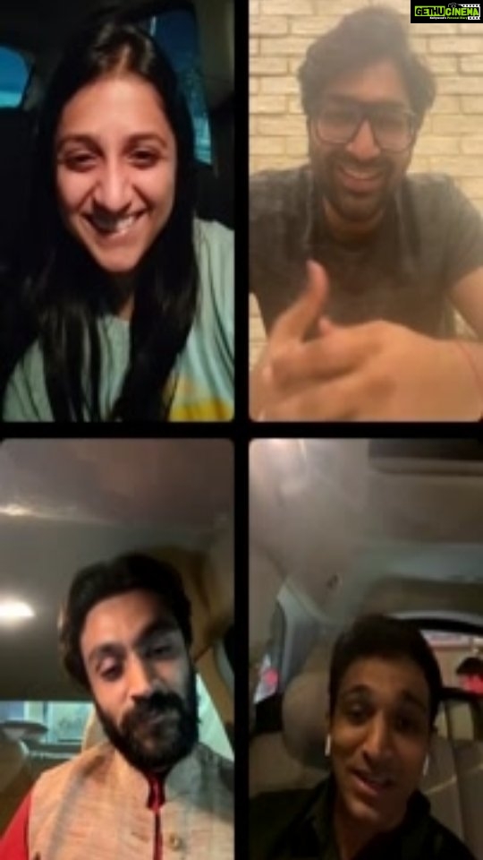 Aarohi Patel Instagram - Live with my wonderful co-stars/family of #LoveNiBhavai and #AumMangalamSinglem ❤️ Both the films are running in cinemas right now. Go, watch and celebrate #VhalamTines week with us 🤗❤️