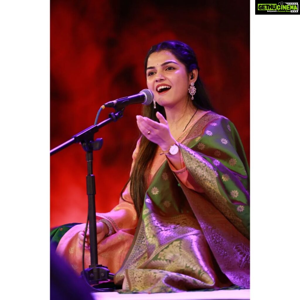 Aarya Ambekar Instagram - Happy to have performed semi classical solo, based on the legend of Lord Shri Krishna, in the Nupurnaad Festival in Pune, oraganized by Dr. Dhananjay and Mrs. Swati Daithankar!! It was an absolute honour to get to perform in the festival along with maestros of Hindustani Classical Music. Thankful to all my accompanists for the wonderful accompaniment and grateful to the ever loving Pune audience for attending the concert in huge numbers and for blessing me and my music time and again!!❤️✨🧿 . . . ___ #aaryaambekar #aaryaambekarliveinconcert #aaryaambekarsoloconcert #semiclassicalsolo #hindustanisemiclassical #shrikrishna #legendsofshrikrishna #shrikrishnasongs Magenta Lawns,