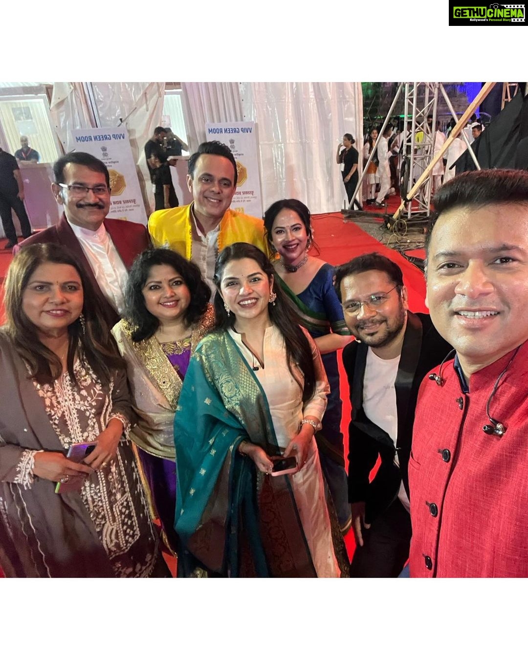 Aarya Ambekar Instagram - Snaps from my recent shows. At the prestigious Maharashtra Bhooshan Award ceremony event at Gateway of India, organised by the cultural Department, Maharashtra Government.. and Parali Vaijanath, organised by Shri. @dhananjay_munde ji. It was truly an honor to sing with @shendebelareal tai, @therealsadhanasg ji, @sudeshbhosaleofficial ji, @rishikeshkamerkarofficial dada, @avinashchandrachud dada.. in front of dignitaries like the one and only “Maharashtra Bhooshan”, Ashaji Bhosale, hon. CM of Maharashtra @mieknathshinde ji, dpt CM @devendra_fadnavis ji, shri. @sudhir.mungantiwar ji, shri. @narwekarrahulmla ji, THE @sachintendulkar ji, @uditnarayanmusic ji, @sureshwadkarofficial ji , Smt. Meena Khadikar and Mekhala Khadikar ji, and soo many more!!! Moments to treasure truly!!😇🧿✨ . 1st and 2 last pics by - Mayur Arbune . . . ___ #aaryaambekar #aaryaambekarlive #gatewayofindia #maharashtragovernment #culturaldepartment #mhgovtcultural Gateway of India ,Mumbai