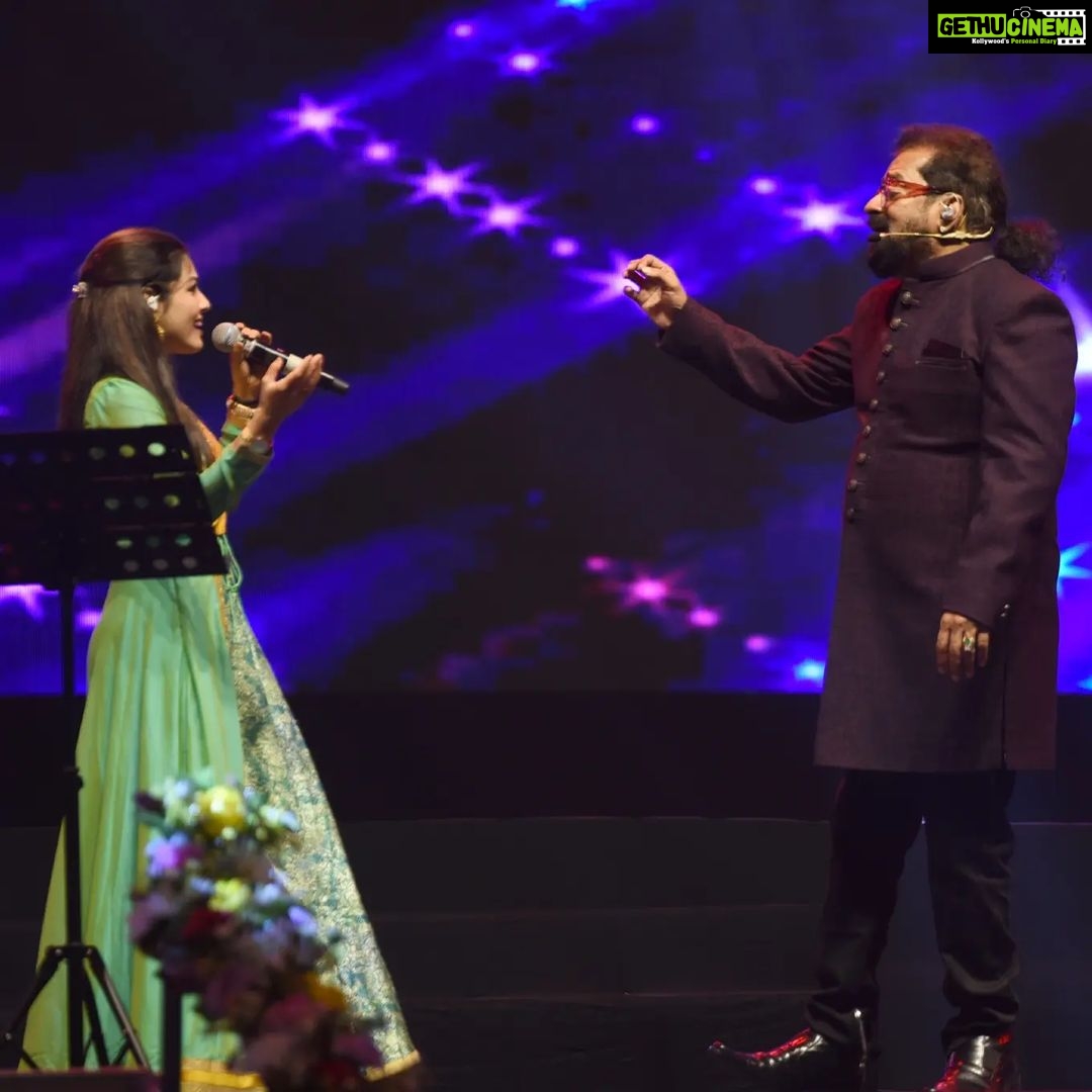 Aarya Ambekar Instagram - Yday was one surreal day for me!!!! Still in the musical hangover!!! It was my absolute honor to share the stage with the legend Padmashri @singerhariharana ji, at the Khasdar Mohotsav organised by respected hon. Nitin Gadkariji. Still unable to come to terms with the fact that I got to sing Hariharanji's songs which I've been listening since childhood and which are even now in my playlist..WITH HIM!!! It was a treat to listen to you live sir.. and there were moments when I feared I would skip my lines, mesmerized, listening to you sing!!! Thank you so much for having me aboard!!! Thanks to @akshayhariharan10 and all the musician dadas for being so cooperative!!βΊοΈππ» Thank you Nagpurkars, for all the love and appreciation!!π€π€ . PC - @sukruti17 @cityon247 . . ___ #aaryaambekar #hariharan #padmashrihariharan #khasdarsanskrutikmahotsav2022 #nitingadkariji @sanjoygtr @atul_raninga @bcmanju @idrao_official @fenderlove93 @saibuvarughese @gaurav_wasvani