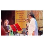 Aarya Ambekar Instagram - What a surreal experience, sharing the stage with and even getting to interact with legends like @singerhariharana ji and @roopkumarrathod.official ji..getting to meet the one and only Asha Bhosale ji, Usha Mangeshkar ji and Meena Khadikar ji..and most important of all, getting to listen to the most respected, hon. PM @narendramodi ji's speech live!!! Getting goosebumps even thinking about yesterday and the past 2 days!!!🤩 Thank you Adinath Mangeshkar ji, for having me in SwarLatanjali.. tribute to Lataji, on the occassion of 80th death anniversary of Master Deenanath Mangeshkar and the 1st ever Lata Deenanath Mangeshkar award ceremony. . PC - Vineet Gore, @priyanka.barve❤️ . . . ___ #pmoindia #narendramodi ji #tributetolataji #hariharan #roopkumarrathod #ashabhosale #ushamangeshkar #meenakhadikar #adinathmangeshkar #mangeshkarfamily #aaryaambekar