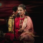 Aarya Ambekar Instagram - What an absolute honor to have gotten to perform at the 51st Pandit Motiram Pandit Maniram Sangeet Samaroh, Hyderabad..and that too with @anandbhateofficial dada. Thank you dear @durgajasraj ji for having me.😇🙏🏻 PC - @swapniljadav Hyderabad , Telengana. India