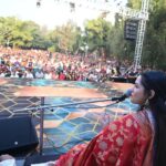 Aarya Ambekar Instagram - ⚫🧿Speechless and overwhelmed by the extraordinary, massive turnout at my #SoloConcert in Nashik!🥹 Thank you for sharing my musical journey with me! Eternally grateful to God, to all the fans who I fondly call my extended family, to my guru, my cheerleader and my allrounder manager my mamma🥹🤗 and to my biggest supporter and source of positivity my dad!!!❤️⚫🧿 . . . #aaryaambekar #AALiveInConcert #soloconcert #nashik Nashik, Maharastra
