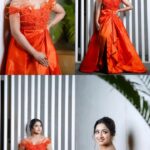 Aashika Padukone Instagram - The citrus-inspired ensemble 🍊✨ #classyinorange Stylist - @greeshma_krishna.k Outfit - @indusuresh_p Jewellery - @thetrinkaholic Makeover: @praneetha_beautymakeover Photographer: @happy_portraits_photography