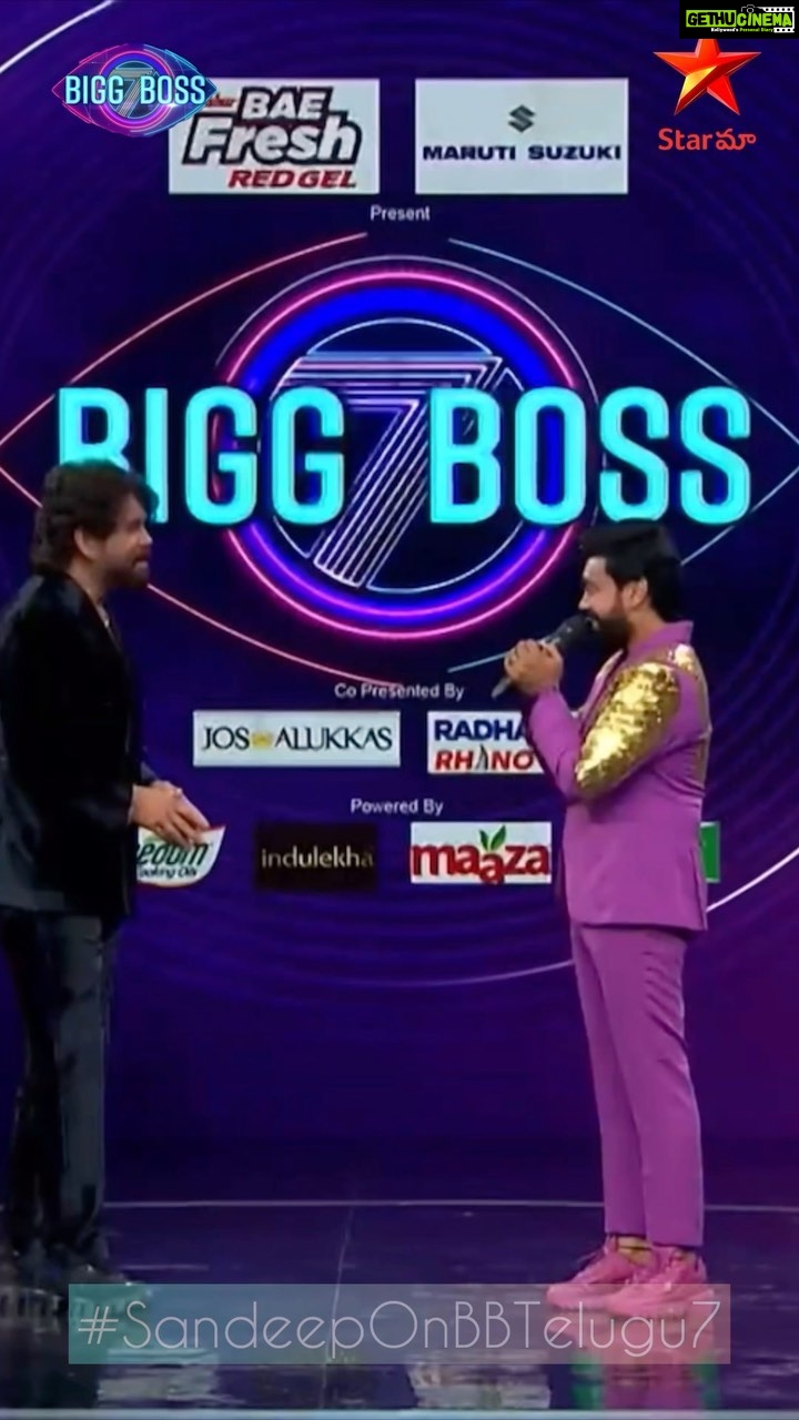 Aata Sandeep Instagram - @aata_sandeep conversation with @akkineninagarjuna7 on #biggbossstage 👏 New Journey Begins with Unknown People😇 Let’s Begin the Game 🔥 @starmaa @endemolshineind @disneyplushstel
