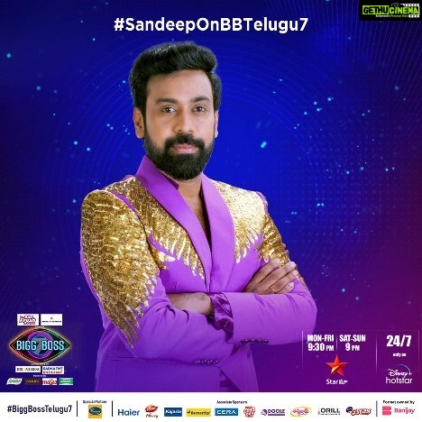 Aata Sandeep Instagram - 🌟 Get ready for the electrifying entry of @aata_sandeep into the Bigg Boss house! 🏠 Brace yourself for a season filled with his unique charisma, wit, and unforgettable moments. It's time to follow Sandeep's thrilling journey! 🎉 #SandeepOnBBTelugu7 #Nagarjuna @disneyplushstel