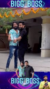 Aata Sandeep Instagram - Paata Bidda + Aata Bidda = ♥️ @bholeofficial1 Anna 💕#BiggBoss7Telugu #MeeAataSandeepMaster #BholeShavali Dress designer @kanishk_ethnics