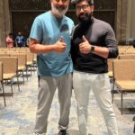 Aata Sandeep Instagram - Working With My “INSPIRATION” @ssrajamouli Sir For Pre Release Event of World’s Prestigious Project #RRR Big Day❤️ #19thMarch2022 #Benguluru MOST MEMORABLE DAY IN MY LIFE. JW Marriott Bengaluru Prestige Golfshire Resort & Spa