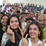 Aata Sandeep Instagram - Thank you KBN degree collage for showering so much of love on us♥️ Love You Too Promotions at KBN Degree collage. K.B.N. College , Vijayawada