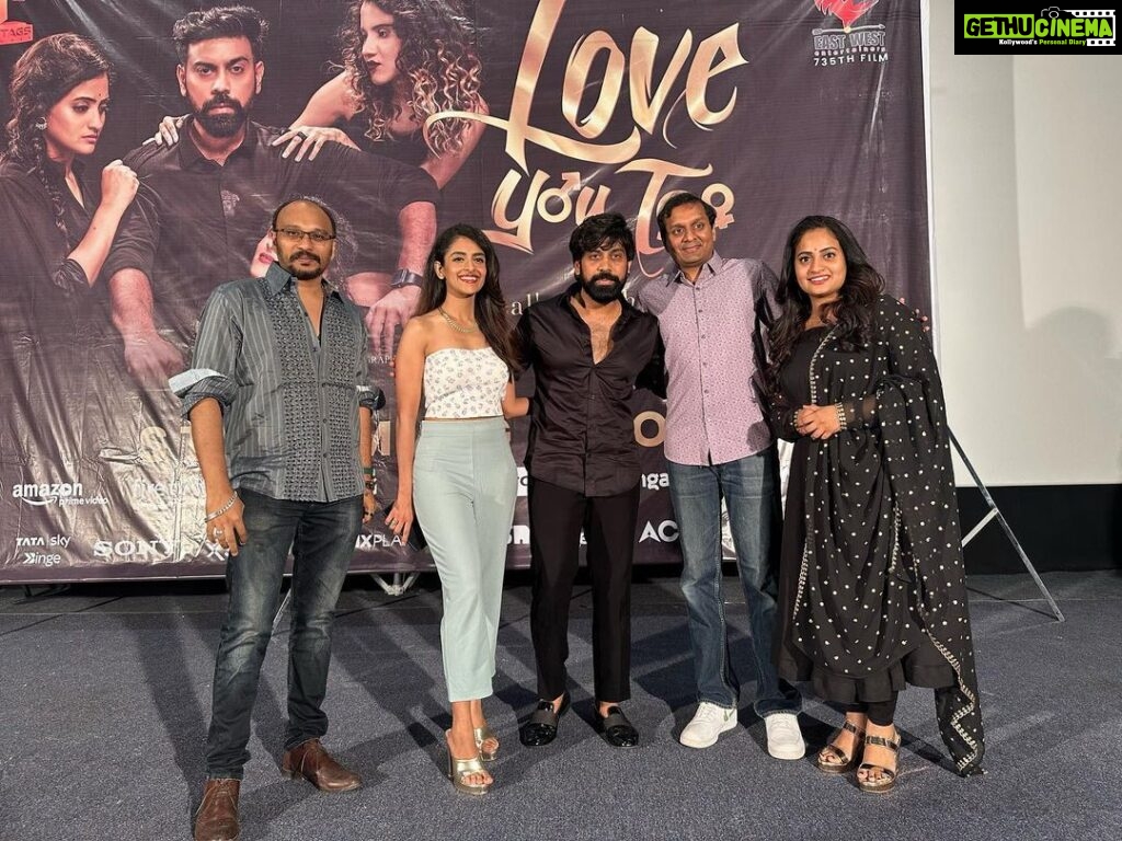 Aata Sandeep Instagram - Successful and delightful Press Meet. #LoveYouTooMovie