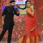 Aata Sandeep Instagram - Don’t Miss to watch “Sravana Santhoshalu” event this Sunday august 20th,7:00pm only on @etvtelugu2708 Don’t Miss the fun. @gnapikaentertainments @urspraveenakadiyala @itsanilkadiyala Costume Designer : @varankbykanishk Jyo dress Designed : @radheshyam_designer_studio