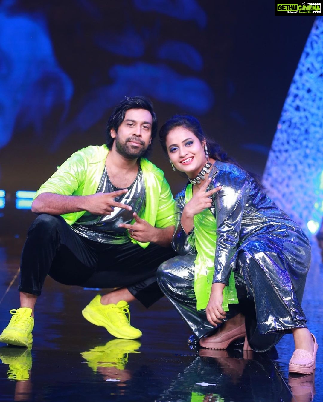 Aata Sandeep Instagram - Don’t Miss to watch our “Lazer Dance Act” on #NeethoneDance this Sunday at 9:00pm only on @starmaa @endemolshineind Thanks to my choreographers @wong.choreographer @harinathshankar Special thanks to @planetproevents @springseenu @santhosh_jackson3131 @ravi @team_aatasandeep Annapurna Studio Banjarahills