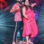 Aata Sandeep Instagram – Don’t Miss to watch “Neethone Dance” biggest reality show today at 6:00pm – 9:00pm on your favourite channel @starmaa. 
Don’t miss the “Mass Pataka”dance entry by me & jyothi🤙
#StarMaa #NeethoneDance #AataSandeepJyothi #Dance
Thank you so much for beautiful costumes @lakshmiprasanna1129 @radhe_shyam_designer_studios @radheshyam_designer_studio Annapurna Studios