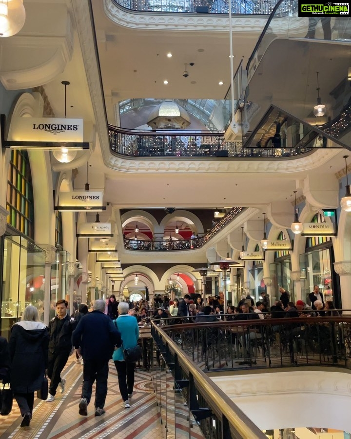 Aayushi Dholakia Instagram - cruising around in pink💗 . . . Exploring the streets of Sydney has been so much fun and walking through Queen Victoria Building was truly amazing!! The architecture is so intricate and vintage🫶🏻 #traveltales #vacationoutfit #holidayoutfit #thisisaustralia #tourismaustralia #australia Qvb- Queen Victoria Building