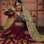 Aayushi Dholakia Instagram - FAV FESTIVAL SOON!!❤️‍🔥💥Neither can I nor these iconic characters can waittt✨🤩😍 >>>Swipe till the last for my favourite look!! Let me know yours in the comments belowww🫶🏻 . . . . Outfits by: @palkindziner Jewellery by: @auraartjewels HMU: @plumzstudio Clicked and edited by: @dpandaproduction #navratrilook #navratrivibes #chaniyacholi #navratri #bollywood #hindimovie #bollywoodfilms
