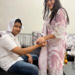 Abhishek Kumar Instagram - Happy Raksha Bandhan To Everyone ❤️🫰🥹 Raksha bandhan to theek hai per i saal ka mahoorat aese time pe tha k hum sab ready bhi nahi ho paaye + Ye din sirf behno ka hai hum bhaiyo ki to kamaai hi lutt jati hai😝 just kidding 😅 Once again Happy Raksha bandhan ❤️