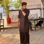 Abhishek Kumar Instagram – Kiwe lggya fer kurta chaadra 🔥 Zirakpur