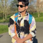 Abhishek Kumar Instagram - Hardwork : No one cares ☝️ Success : Everyone stares ✌️ . . . #Shooting #Udaariyaan #londondiaries #AbhishekKumar #AmrikSinghVirk #outdoor #shoots #London #glasgow Park District, Glasgow