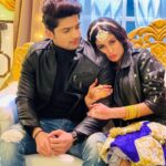 Abhishek Kumar Instagram - We @isha__malviya ♥️ . . . . . #AmrikSinghVirk #JasmineSandhu #AbhishekKumar #ishaMalviya #Abhisha #Udaariyaan #AtrangiShaadi @colorstv