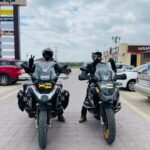 Abijeet Duddala Instagram - Ridin' dirty .. #moto #ride #roadtrip #touring #overland #adventure @choppythrottle Bangalore, India