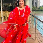 Addite Shirwaikar Malik Instagram – In my element! ❤️🙈
.
.
👗: @aachho 
.
.
#karwachauth #fyp #instagood #fun #aditimalik