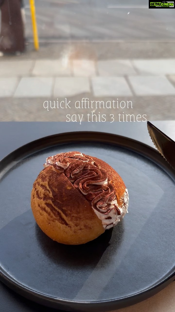 Aditi Chengappa Instagram - If you don’t believe you deserve it, you’re never going to get it! Also, have you visited @thesanctuaryberlin yet?! You’ll change your mind about vegan baking after 😍 save this as a reminder to visit! : : : #affirmations #dailyaffirmations #maritozzo #wholesome Berlin, Germany
