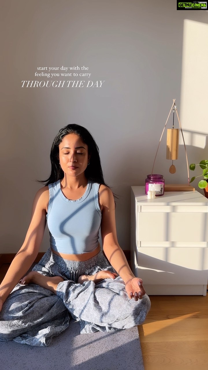Aditi Chengappa Instagram - *asmr* I wouldn’t trade my 20 minutes of morning meditation for anything, it has carried me through the most stressful days 😇 how do you start your mornings?! . . . #GesunderLebensstil #Morgenroutine #Wellnessreise #Selbstpflegetipps #wellnesstips #wellnessreels #fitnessinspo #thatgirl #healthyeating #postivemindset #selfcare #pinterestaesthetic #productiveday #routine #aestheticvideos #lifestyleinspo #wellness #manifest #goalsetting #2023glowup #2023goals #relax #expatsingermany #indiansingermany #yogateacher #yogainspiration #peaceful #meditation #asmr Berlin, Germany