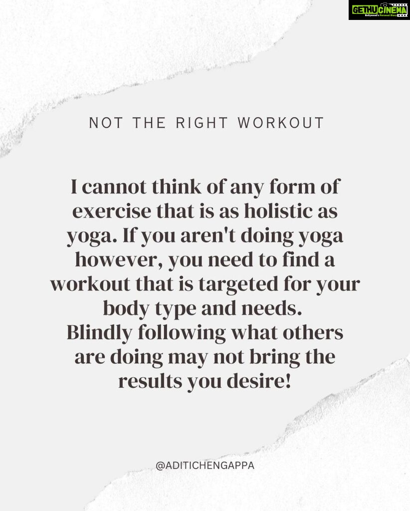 Aditi Chengappa Instagram - If you think you’re doing everything right with your workouts and still not seeing results, this post is for you 😇 : : : : #wellnesscoach #fitnessgoals #fitnessberlin #stressfree #Wellnessreise #Selbstpflegetipps #wellnesstips #thatgirl #thatgirlaesthetic #postivemindset #selfcare #lifestyleinspo #selfcaretips #goalsetting #2023glowup #2023goals Berlin, Germany