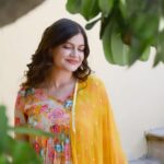 Aditi Vats Instagram - “Golden Hour Anarkali” Outfit Description: “Golden Hour” is a timeless elegance ensemble from the “The Mystic Mirage Collection “. Step in the world of ethnic class fashion with the Yellow Modern Cut Chiffon Suit, a dazzling embodiment of modern sophistication. This vibrant print masterpiece celebrates the contemporary woman’s style, effortlessly blending tradition with a chic, fashionable twist. Delicate detailing on the neck and bust line adds a touch of allure, while high slits on the sides exude confidence and grace. The ensemble is completed with a pure chiffon dupatta adorned with intricate glitter work, elevating your allure to new heights. Paired with soft Santoon pants, this outfit is a testament to both grace and glamour. Order Placement: For pricing and order placement , please reach us via DM or email at support@jvyal.com Available in sizes M,L,Xl,XXL #jvyal #jvyal #ethnic #ethnicwear #beautifuloutfit #dresstokill #beauty #outfitstocravefor #brand #thingstowear #loveindianwear #indianwear #indianwearlove❤️🇮🇳